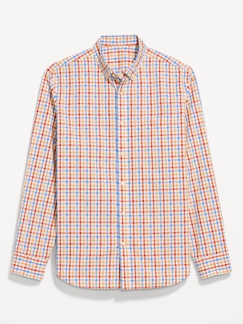 Classic Fit Everyday Plaid Poplin Shirt