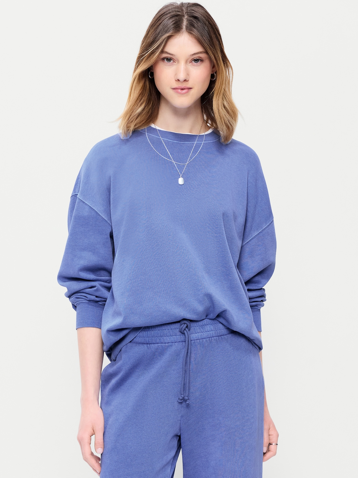 Oversized Crew-Neck Sweatshirt