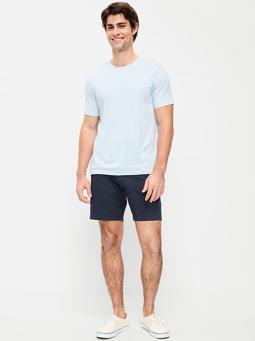 Image number 1 showing, Slim Built-In Flex Rotation Chino Shorts -- 8-inch inseam