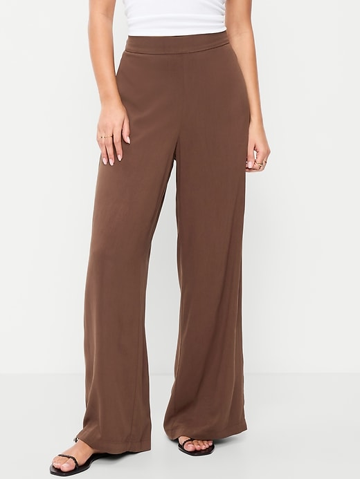 Image number 2 showing, High-Waisted Playa Wide-Leg Pants