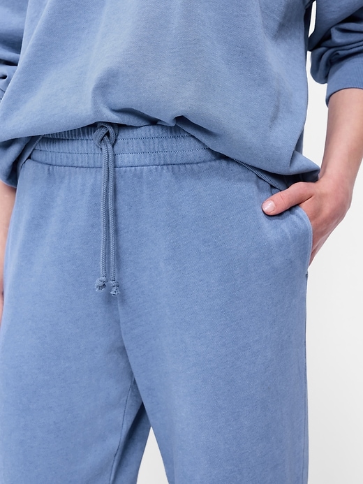 Image number 4 showing, High-Waisted Wide-Leg Sweatpants
