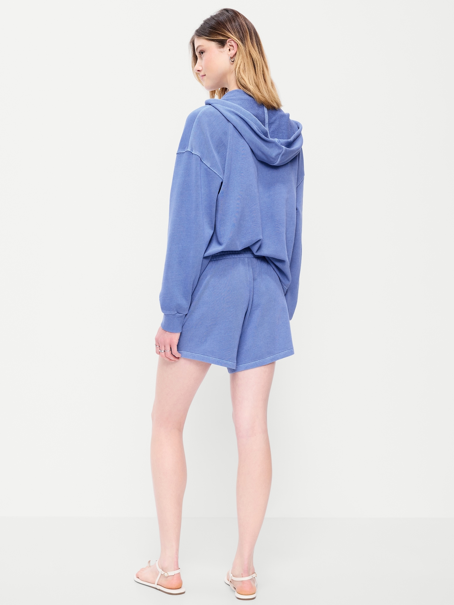 Extra High-Waisted Sweat Shorts -- 5-inch inseam