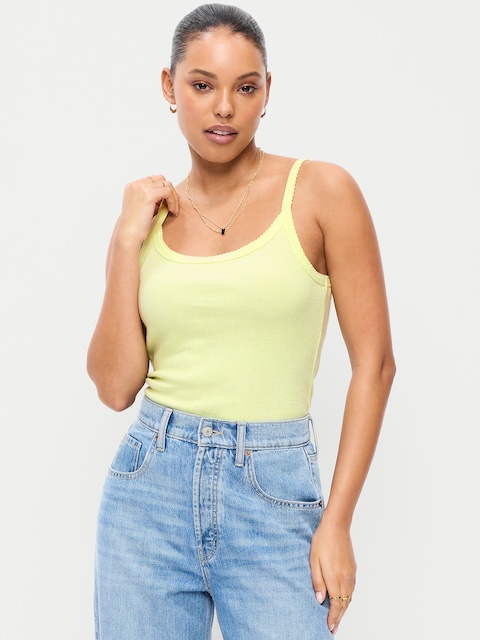 Pointelle Cami Tank Top
