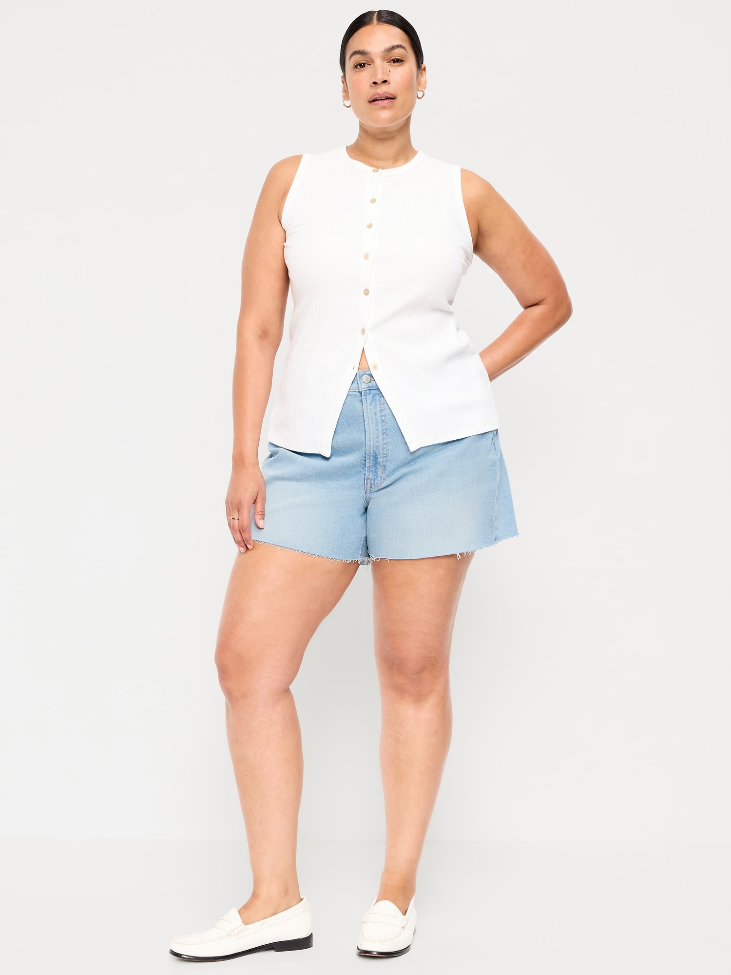 High-Waisted OG Jean Shorts -- 4-inch inseam