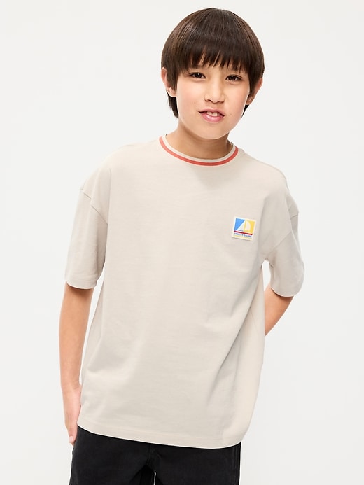 Image number 1 showing, Oversized Short-Sleeve Graphic T-Shirt for Boys