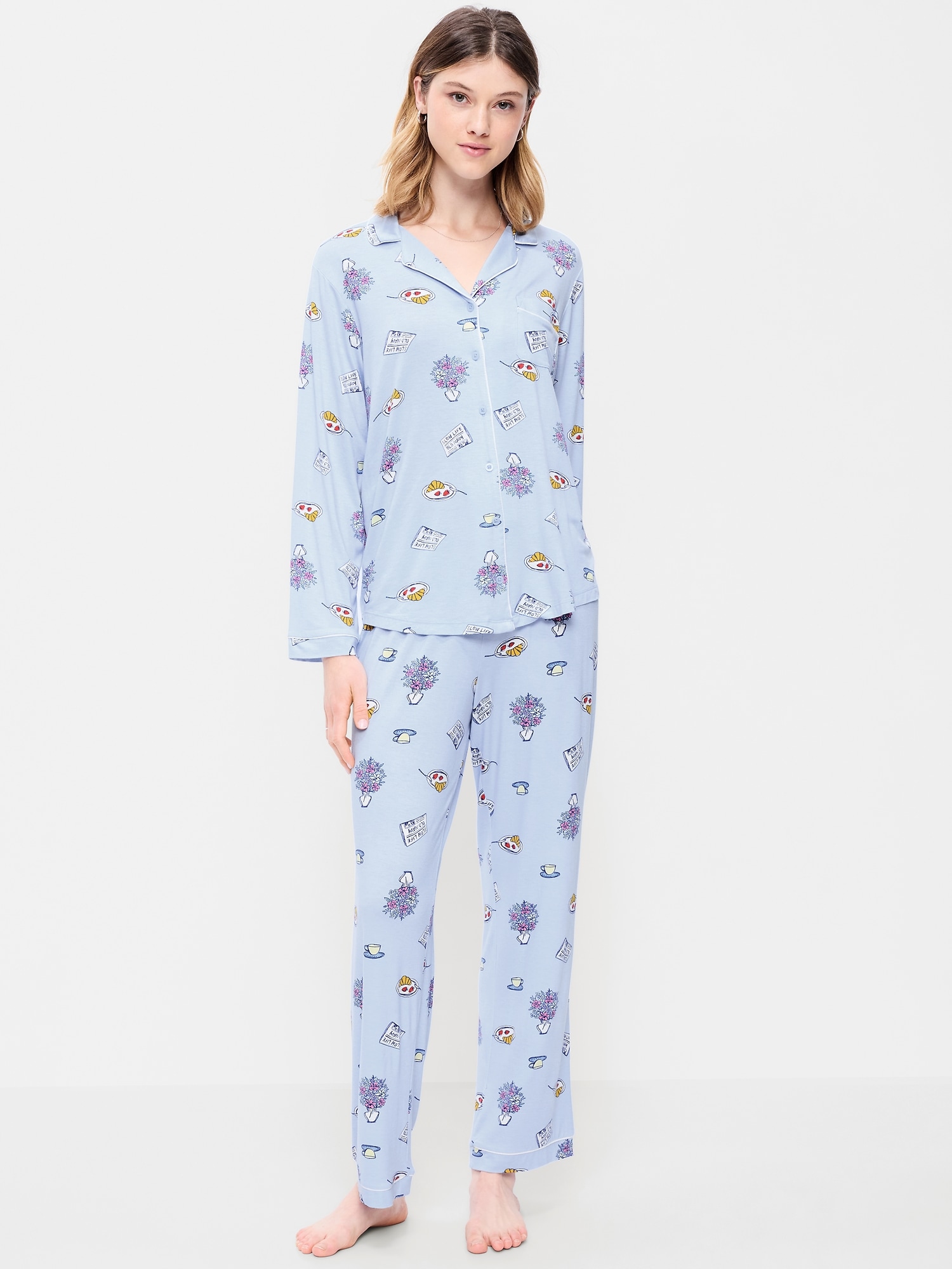 Sunday Sleep Knit Jersey Pant Set