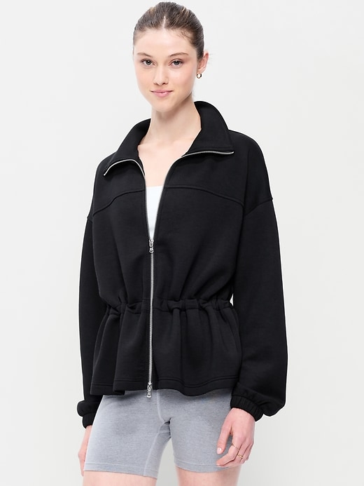 Image number 1 showing, Bounce Fleece Full-Zip Cinched Sweatshirt