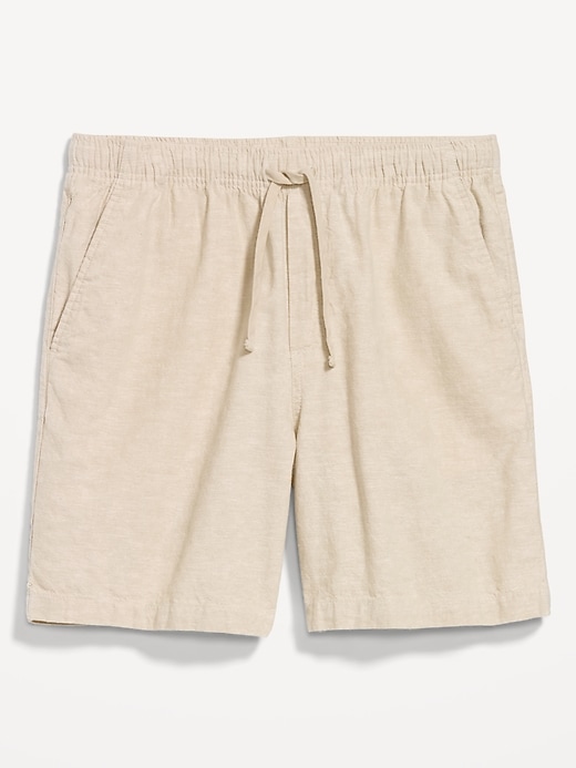 Image number 5 showing, Linen-Blend Jogger Shorts -- 7-inch inseam
