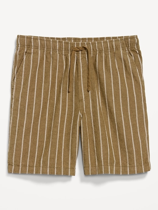 Image number 1 showing, Linen-Blend Jogger Shorts -- 7-inch inseam