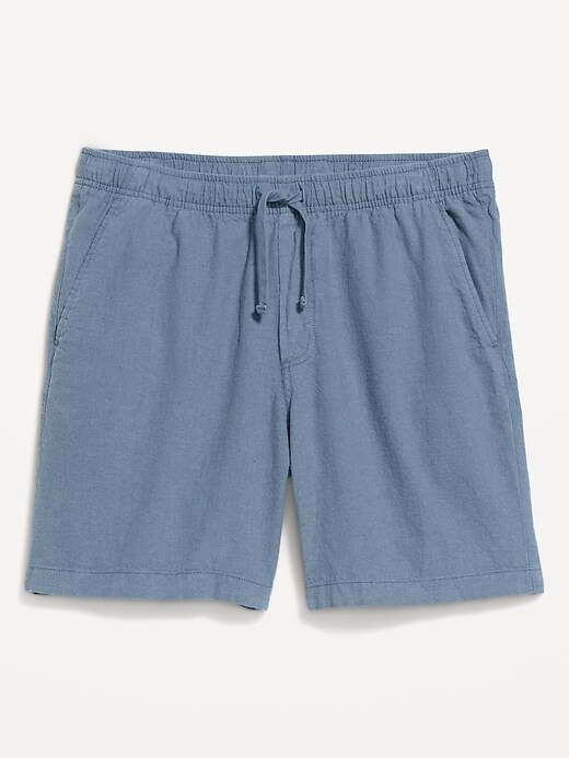 Image number 1 showing, Linen-Blend Jogger Shorts -- 7-inch inseam
