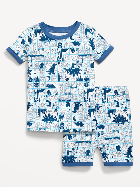 Printed Snug-Fit Pajama Set for Toddler & Baby
