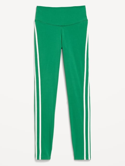 Image number 2 showing, High-Waisted PowerChill Side-Striped 7/8 Leggings