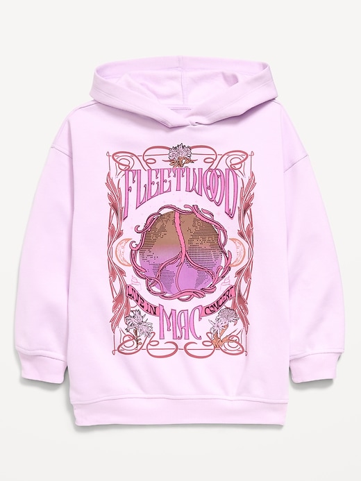 Image number 2 showing, Fleetwood Mac™ Oversized Graphic Tunic Hoodie for Girls