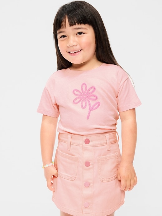Image number 1 showing, Short-Sleeve Graphic T-Shirt for Toddler Girls