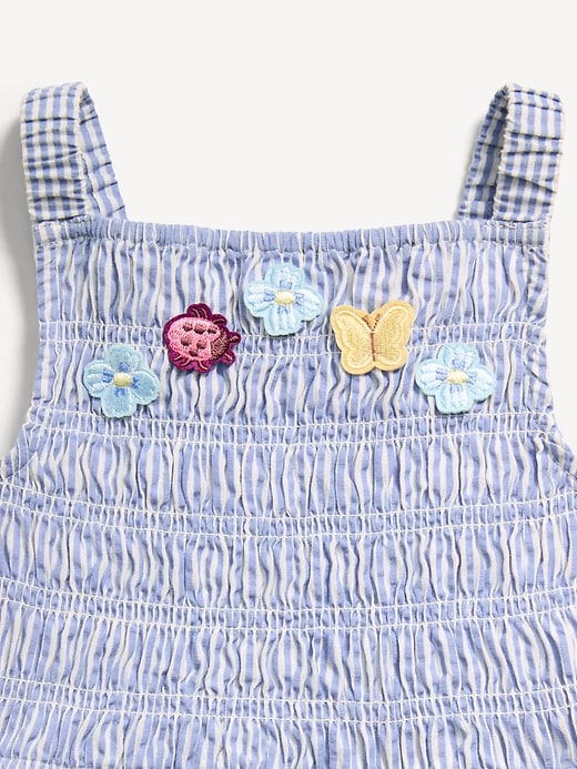 Image number 3 showing, Sleeveless Smocked Textured Dress for Toddler Girls