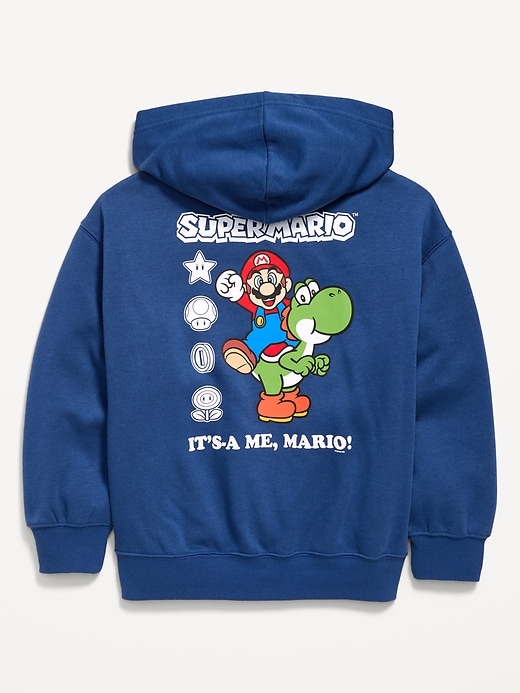 Image number 3 showing, Super Mario™ Gender-Neutral Graphic Pullover Hoodie for Kids