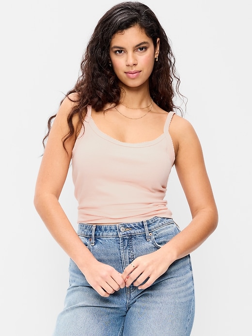 Image number 6 showing, Pointelle Cami Tank Top