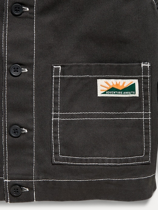 Image number 3 showing, Washed Utility Jacket for Toddler Boys