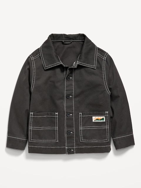 Washed Utility Jacket for Toddler Boys