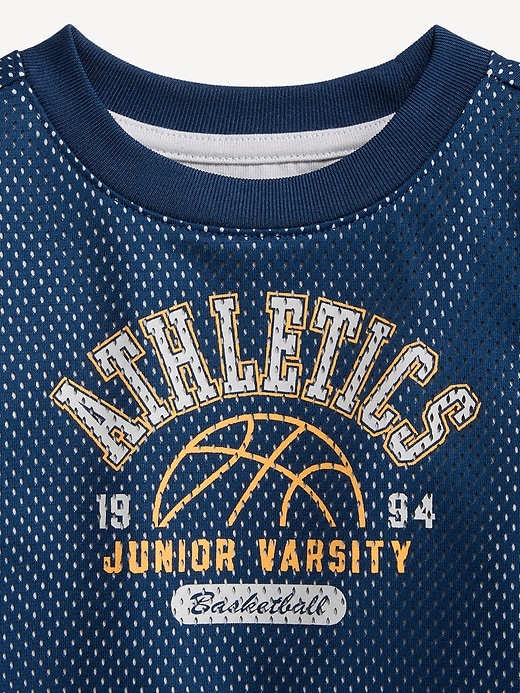 L'image numéro 3 présente T-shirt 2 en 1 surdimensionné à manches longues pour tout-petit