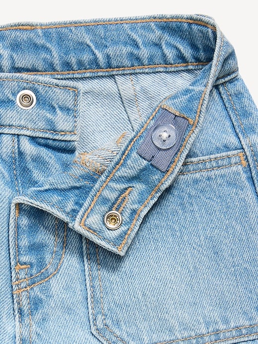 Image number 2 showing, Baggy Carpenter Utility Jean Shorts for Toddler Boys