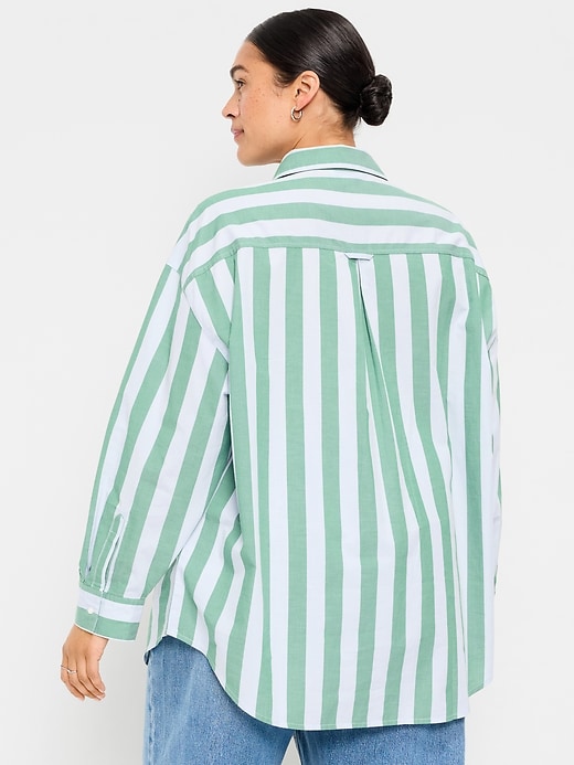 Image number 8 showing, Oversized Button-Down Boyfriend Shirt