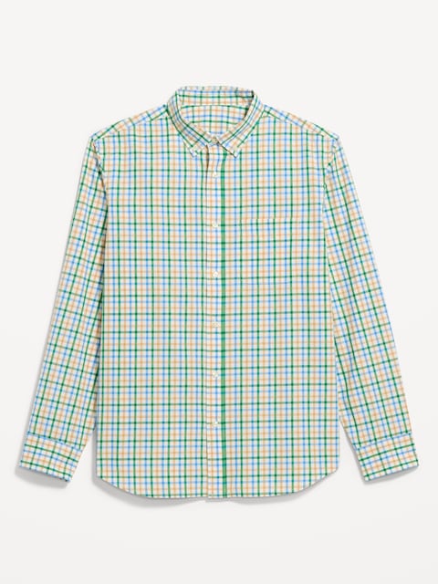 Classic Fit Everyday Plaid Poplin Shirt
