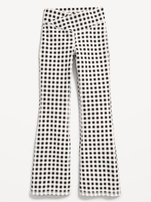 Image number 2 showing, High-Waisted PowerChill Crossover Flared Leggings for Girls