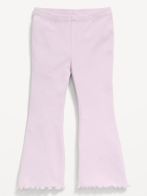 Ribbed Flared Leggings for Toddler Girls