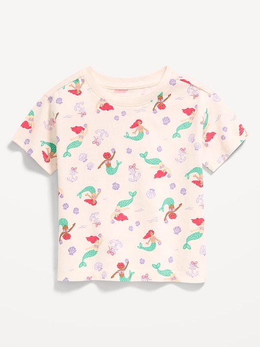 Image number 1 showing, Printed Short-Sleeve T-Shirt for Toddler Girls