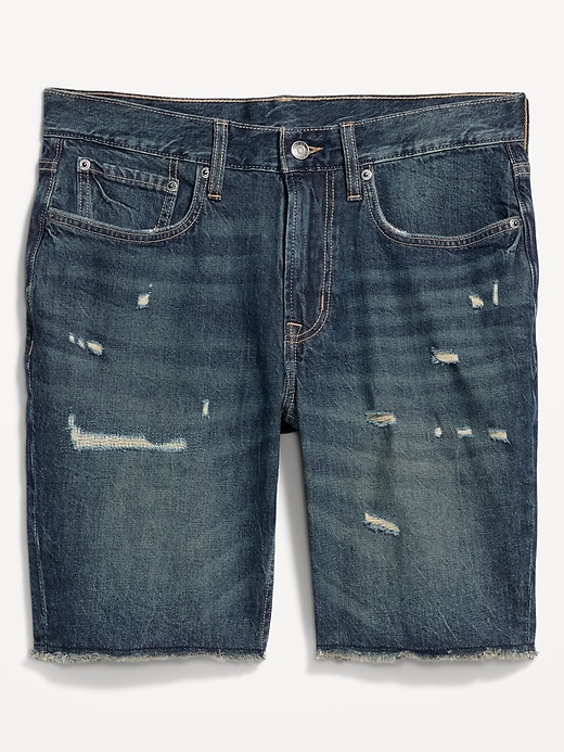 Image number 1 showing, Slim Built-In Flex Jean Shorts-- 9-inch inseam