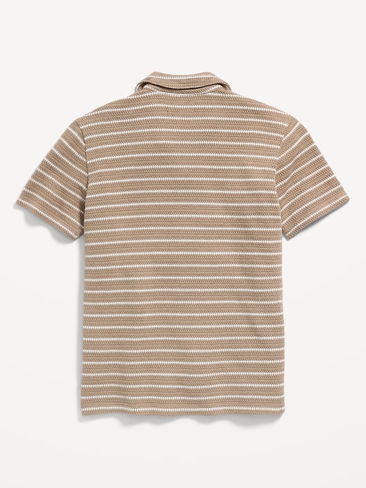 Image number 3 showing, Oversized Short-Sleeve Sweater-Knit Shirt for Boys