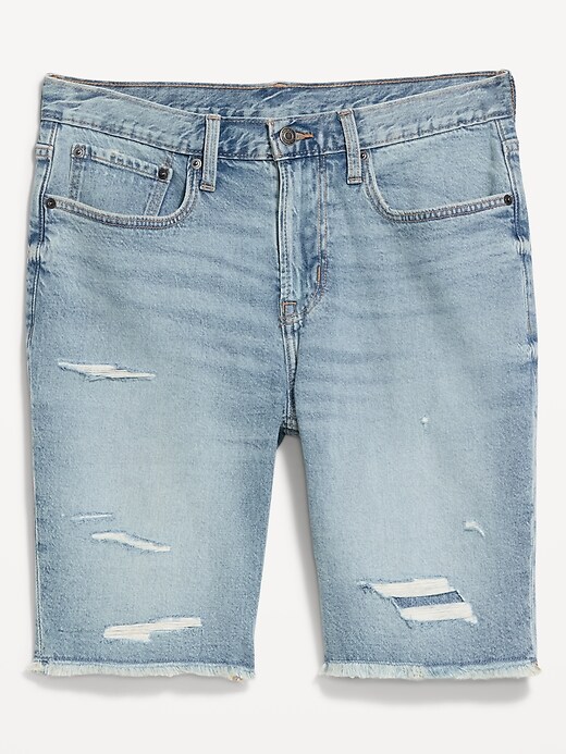 Image number 2 showing, Slim Built-In Flex Jean Shorts-- 9-inch inseam