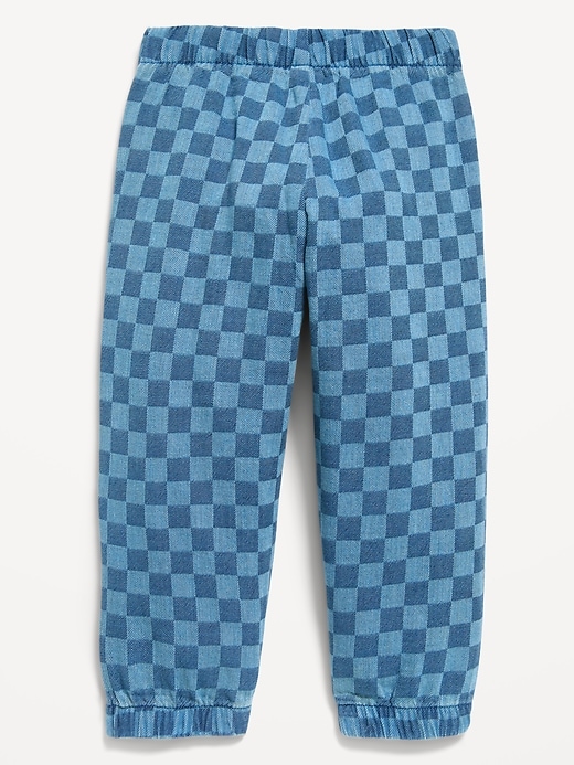 Image number 3 showing, Pull-On Chambray Jogger Pants for Toddler Girls