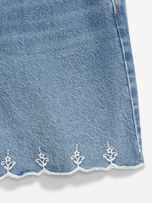 Image number 9 showing, High-Waisted Baggy Jean Shorts -- 5-inch inseam