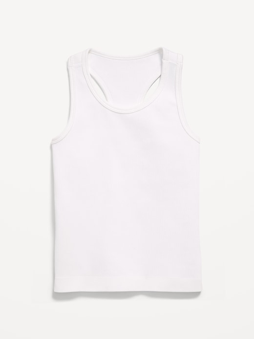 Image number 3 showing, Fitted Seamless Ribbed Racerback Performance Top for Girls