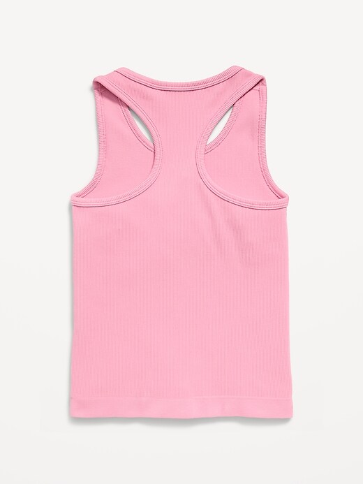 Image number 4 showing, Fitted Seamless Ribbed Racerback Performance Top for Girls