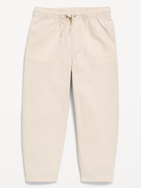 Pull-On Barrel-Leg Linen-Blend Pants for Toddler Boys