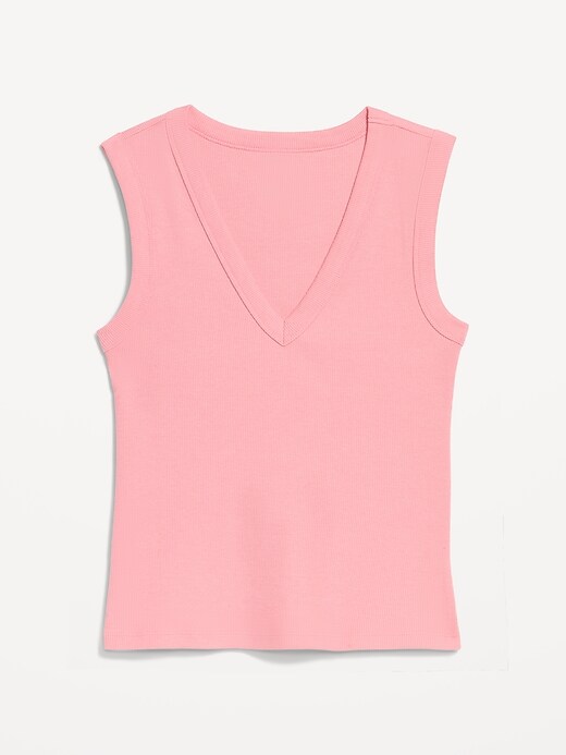 Image number 4 showing, Snug Crop V-Neck Tank Top