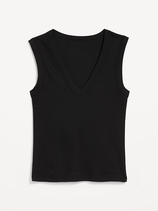 Image number 4 showing, Snug Crop V-Neck Tank Top
