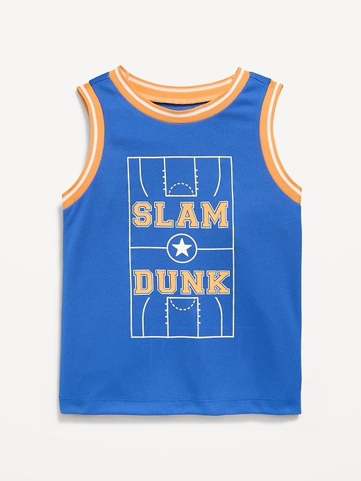 Image number 1 showing, Mesh Graphic Basketball Tank Top for Toddler Boys