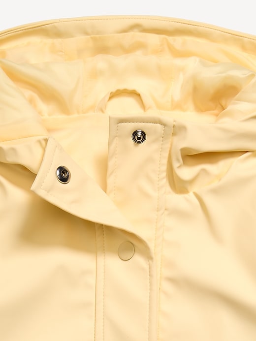 L'image numéro 3 présente Veste surdimensionnée hydrorésistante à capuchon pour fille