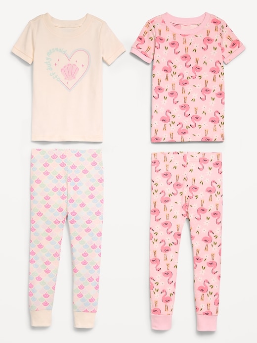 Image number 2 showing, Printed Snug-Fit Pajama 4-Piece for Toddler & Baby
