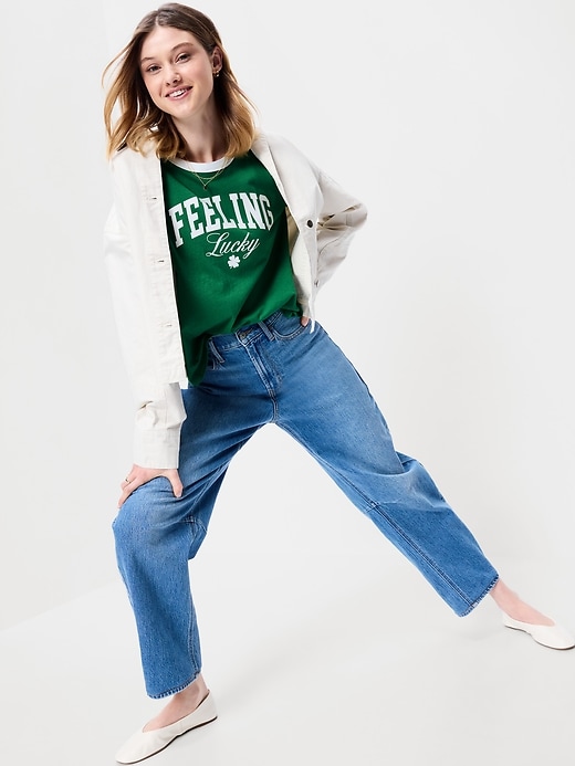 Image number 3 showing, EveryWear Crew-Neck Graphic Ringer T-Shirt