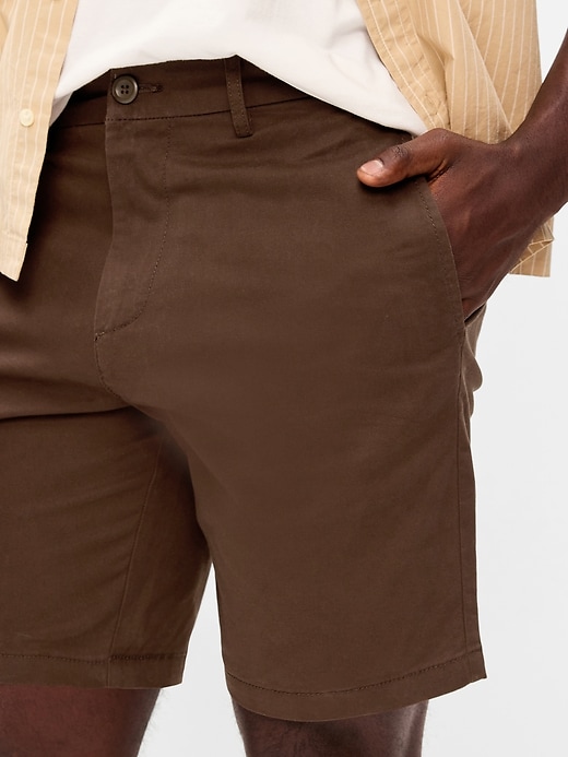 Image number 4 showing, Slim Built-In Flex Rotation Chino Shorts -- 8-inch inseam
