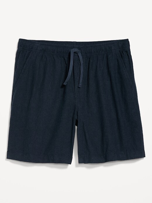 Image number 5 showing, Linen-Blend Jogger Shorts -- 7-inch inseam