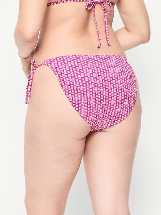 Image number 6 showing, Pique String Bikini Swim Bottoms
