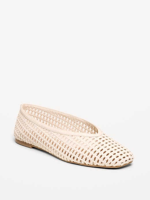Image number 1 showing, Lattice Ballet Flats