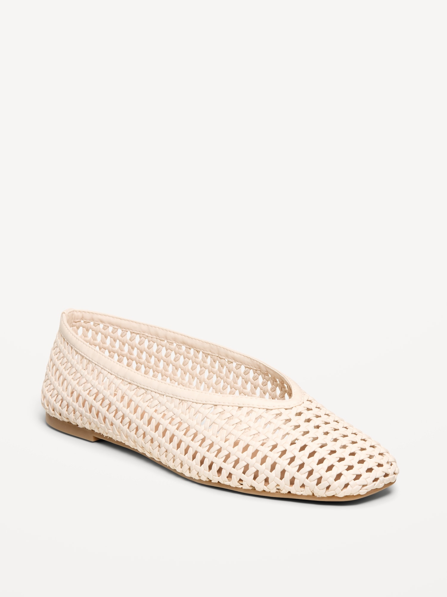 Lattice Ballet Flats