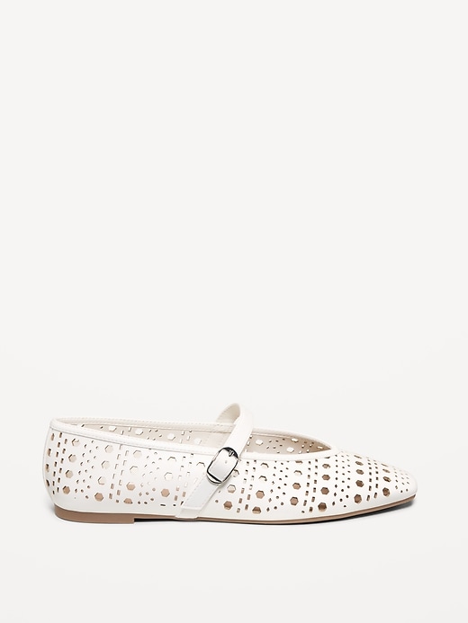 Image number 3 showing, Perforated Mary Jane Ballet Flats for Women